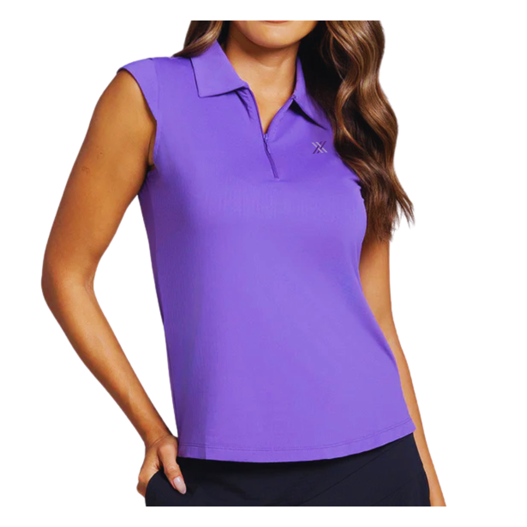 Women's IBKUL Sleeveless Polo